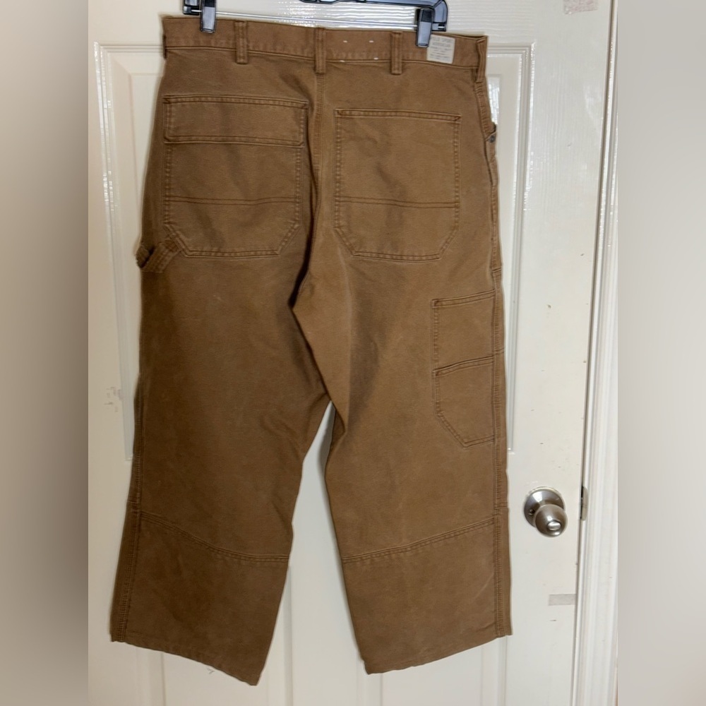 Vintage Polo Sport Pants Men's 34X26 Tan Carpenter Genuine Workwear Pockets​​ - Picture 3 of 13
